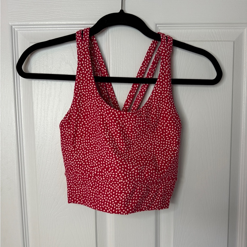 BuffBunny Red Polka Dot Sports Bra